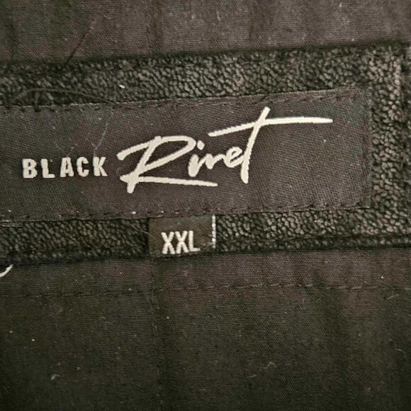 DO NOT DELETE!!!!!   Black Rivet 100% GENUINE LEATHER jacket in black  XXL - Picture 7 of 15